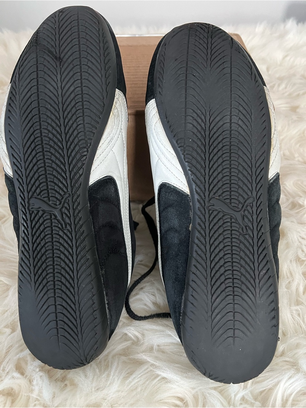 Puma Black Suede Sneakers – Men’s Size 10 (Approx.) – Classic Lace-Up Athletic - Picture 8 of 10